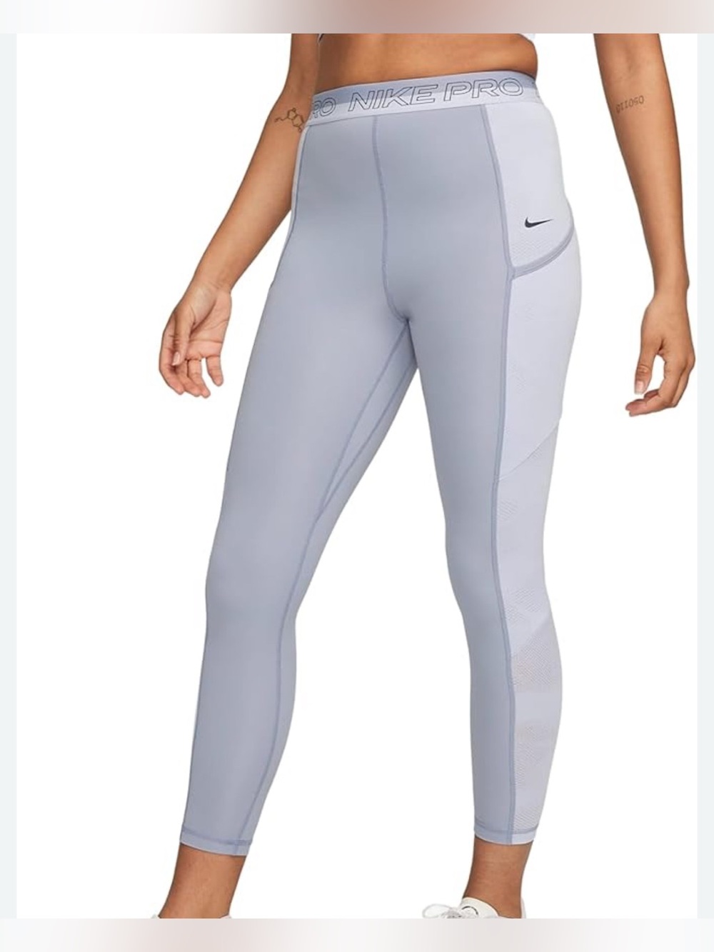 NWT Nike Pro Dri-FIT Training High-Waisted 7/8 Leggings & Pockets Size M